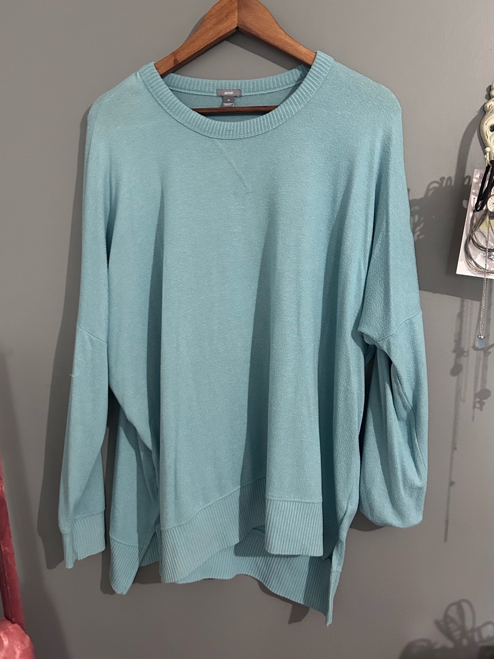 aerie Light Aqua Crewneck Sweater